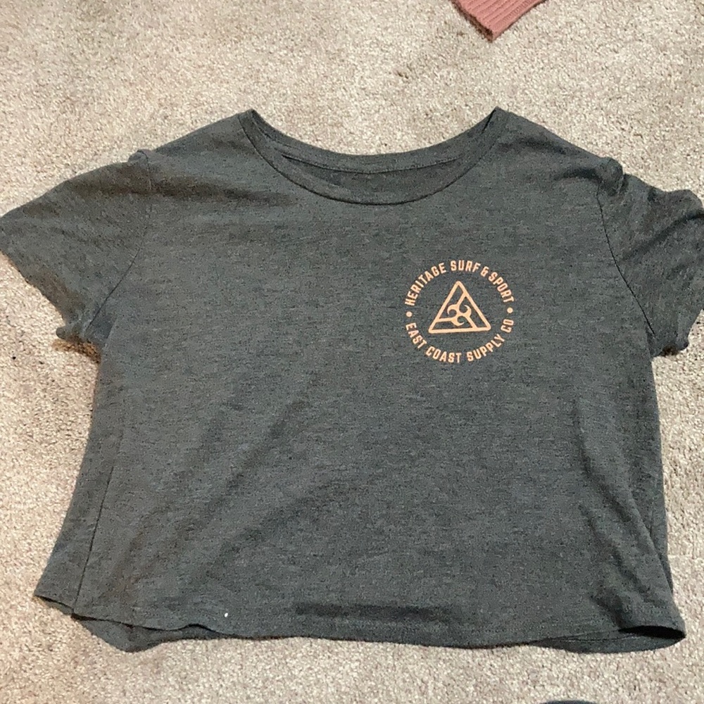 Grey crop top
